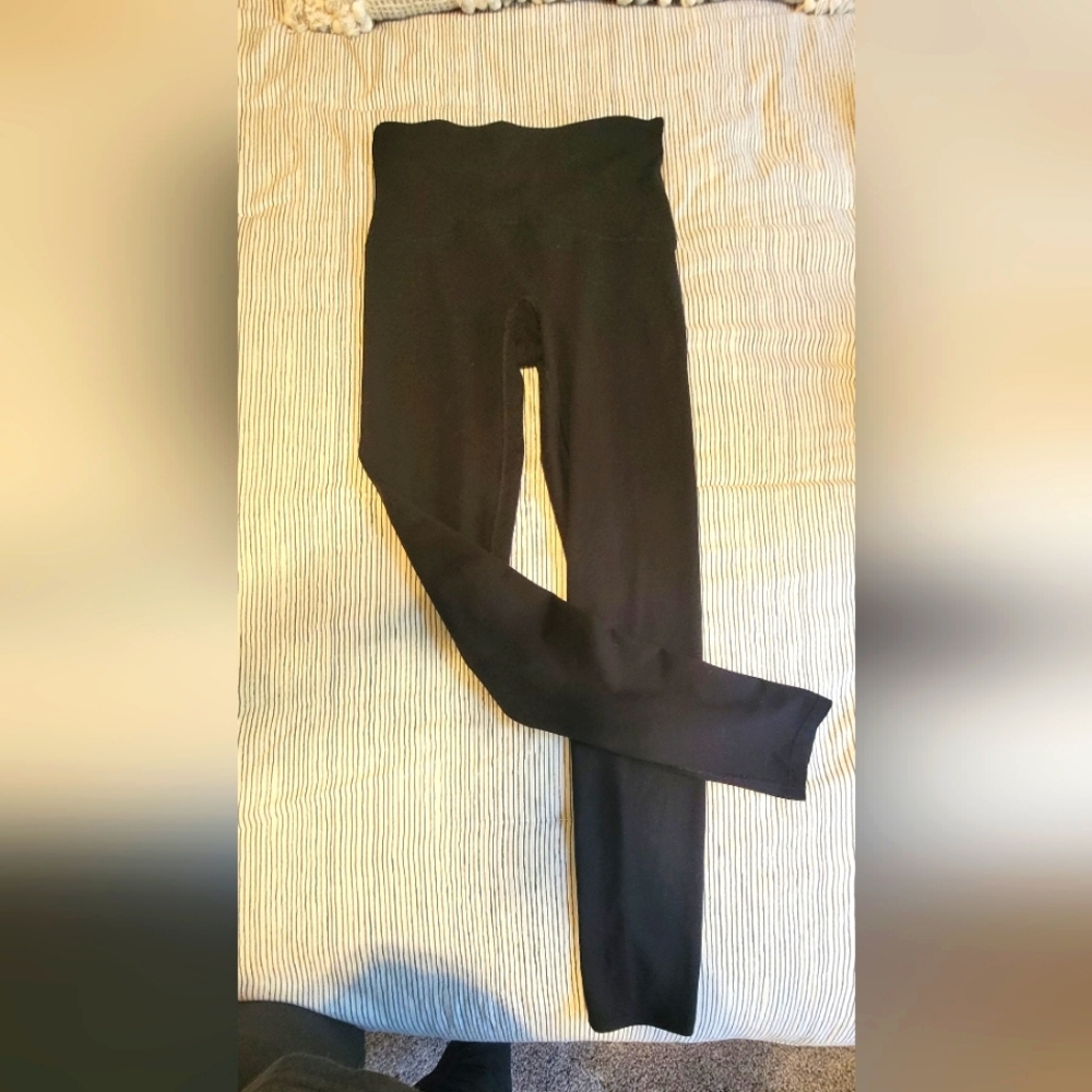 Womens Black SPANX Leggings
